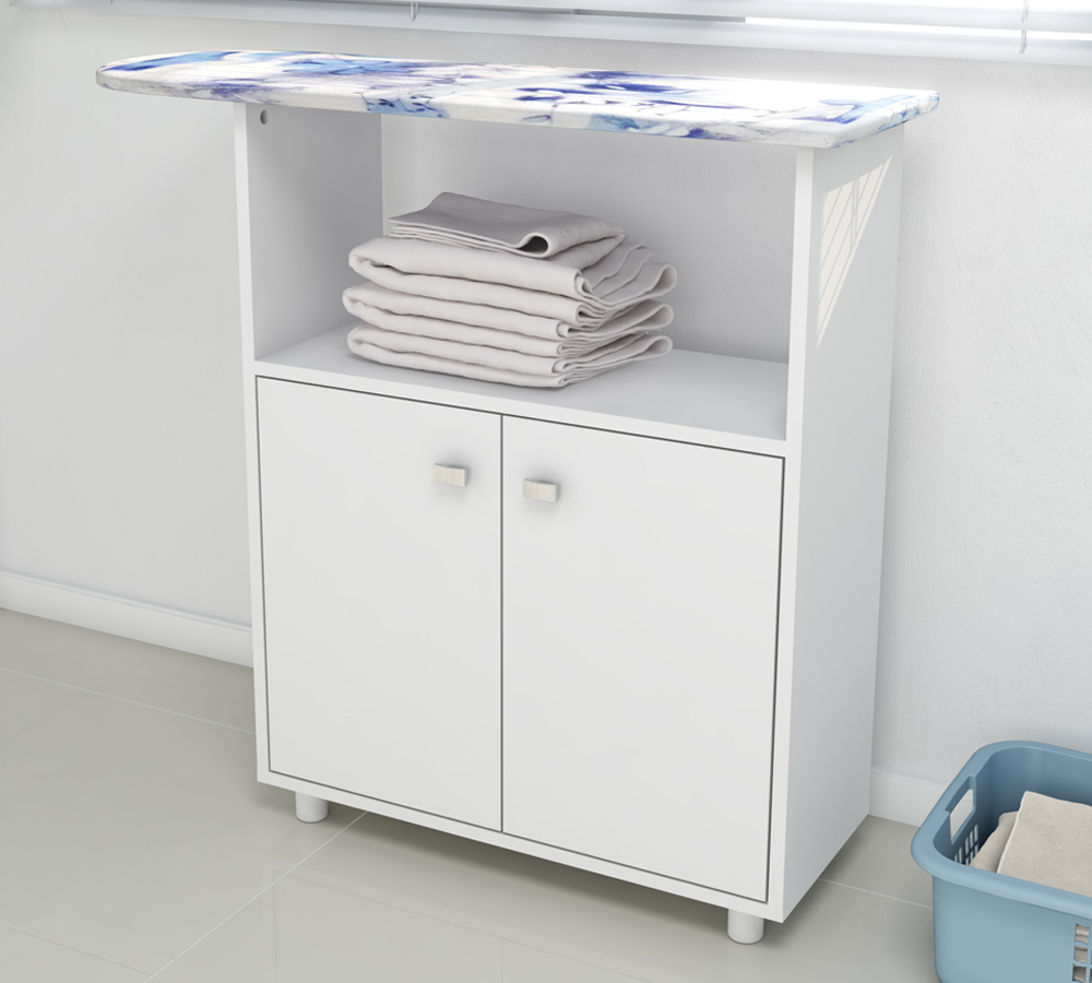 Tábua de Passar Roupa 2 Portas TP3050 Branco Tecno Mobili
