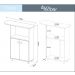 Tábua de Passar Roupa 2 Portas TP3050 Branco Tecno Mobili