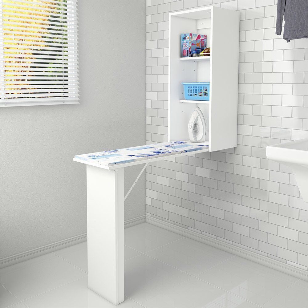 Tábua de Passar TP3030 Retrátil Branco - Tecno Mobili