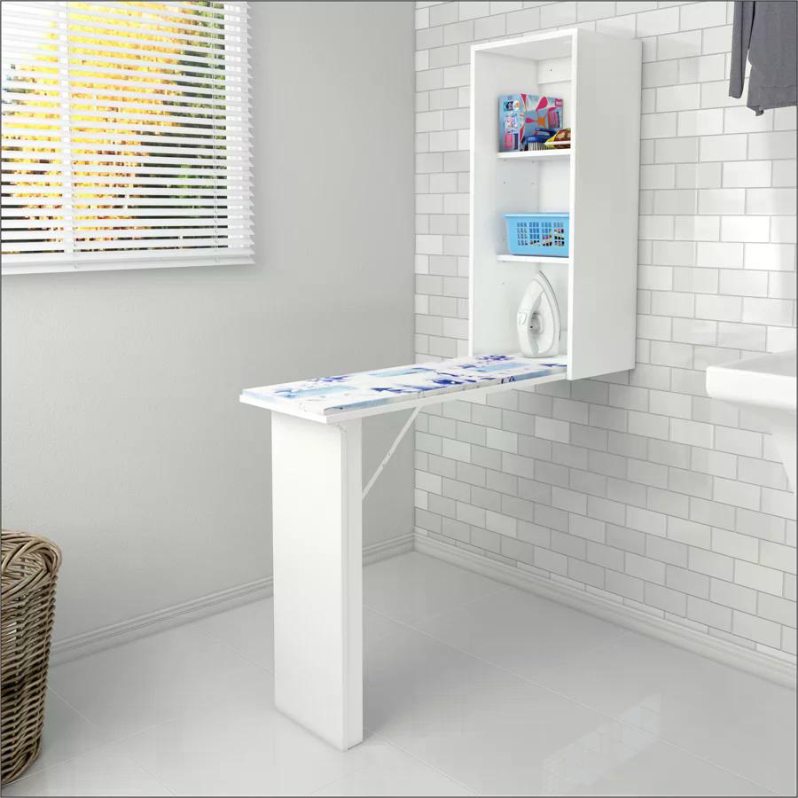 Tabua De Passar Roupa Retratil TP3030 Branco Tecno Mobili