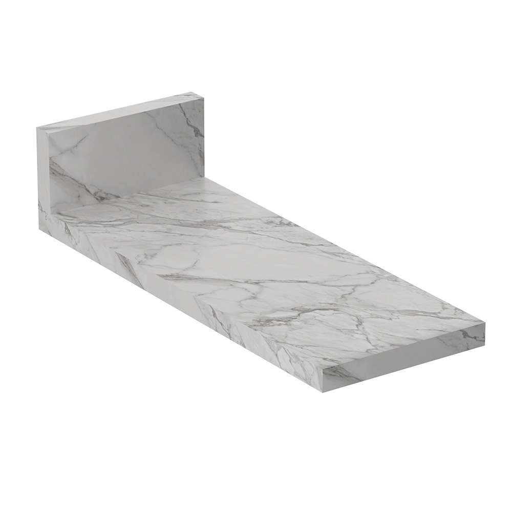 Tampo Para Balcão 20 cm CZ3124 Marmore Branco Tecno Mobili