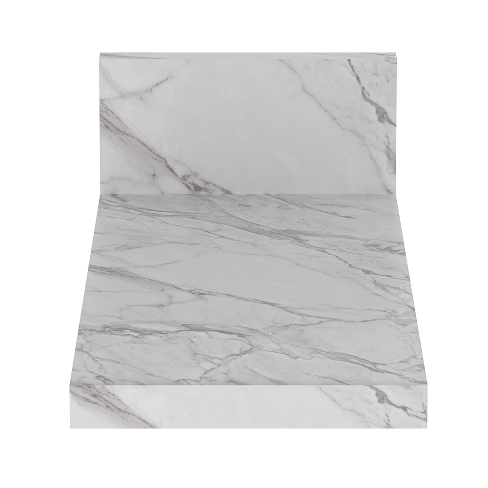 Tampo Para Balcão 20 cm CZ3124 Marmore Branco Tecno Mobili