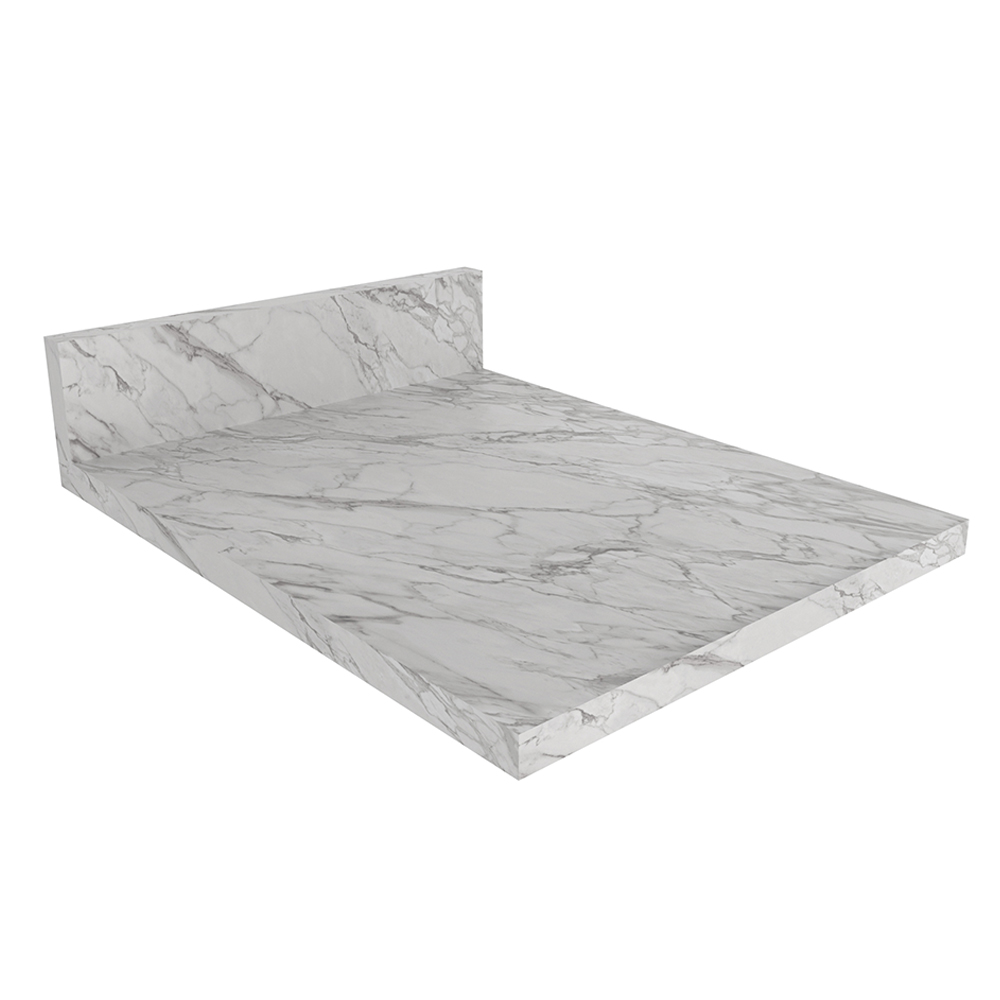 Tampo Para Balcão 40 cm CZ3122 Marmore Branco Tecno Mobili