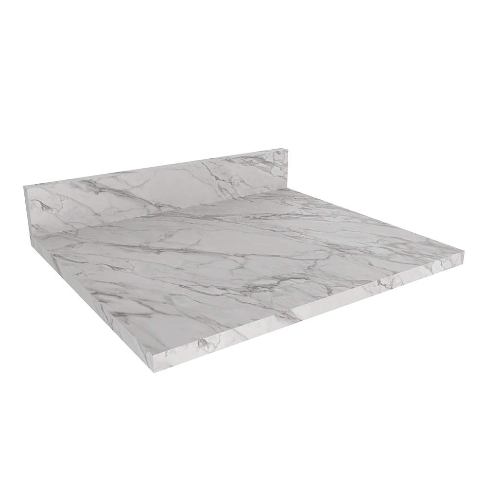 Tampo Para Balcão 60 cm CZ3144 Marmore Branco Tecno Mobili