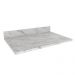 Tampo Para Balcão 80 cm CZ3121 Marmore Branco Tecno Mobili