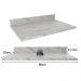 Tampo Para Balcão 80 cm CZ3121 Marmore Branco Tecno Mobili