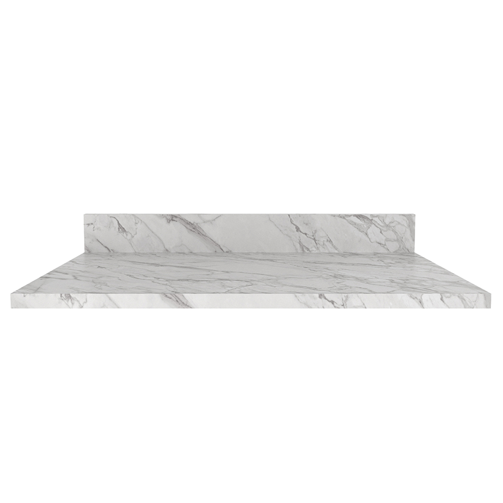 Tampo Para Balcão 80 cm CZ3121 Marmore Branco Tecno Mobili