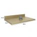 Tampo Para Balcão 80 cm CZ3327 Carvalho Tropical Tecno Mobili