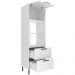 Torre Quente 1 Porta 2 Gavetas 222x70 cm MDF CZ3306 Branco Tecno Mobili