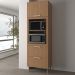 Torre Quente 1 Porta 2 Gavetas 222x80 cm CZ3142 Freijo Tecno Mobili