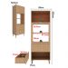 Torre Quente 1 Porta 2 Gavetas 222x80 cm CZ3142 Freijo Tecno Mobili