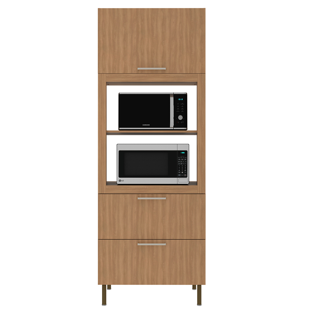 Torre Quente 1 Porta 2 Gavetas 222x80 cm CZ3142 Freijo Tecno Mobili