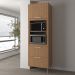 Torre Quente 1 Porta 2 Gavetas 222x80 cm CZ3142 Freijo Tecno Mobili
