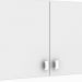 Armário Aéreo Baixo Multiuso com 2 Portas Branco