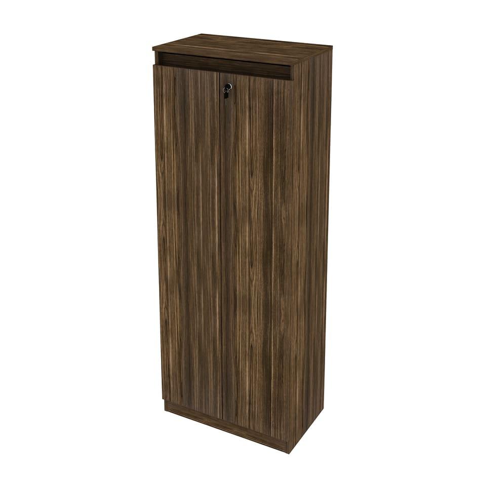 Armário Alto com 2 Portas para Escritório Nogal