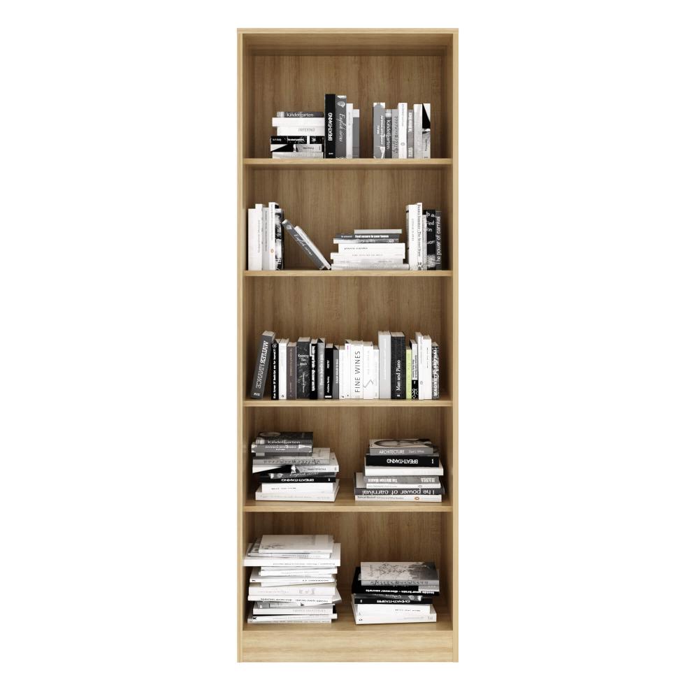 Armário Amêndoa Escritório 59,8x31,5x171,5cm Portas Vidro e Prateleiras ME4115 Tecnomobili