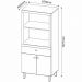 Armário Balcão para Forno e Micro-ondas com 2 Portas e 1 Gaveta BL3305 Branco Tecnomobili