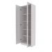 Armário Branco Escritório 60x31,5x171,5cm Portas Vidro Prateleiras ME4115 Tecnomobili