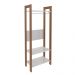 Armário Closet com 3 Prateleiras AZ1029 Amêndoa/Branco Tecnomobili