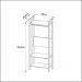 Armário Closet com 3 Prateleiras AZ1029 Amêndoa/Branco Tecnomobili