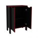 Armário Gamer com 2 Portas ME4164 Preto/Vermelho Tecnomobili