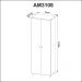 Armário Multiuso com 2 Portas AM3108 Branco Tecnomobili
