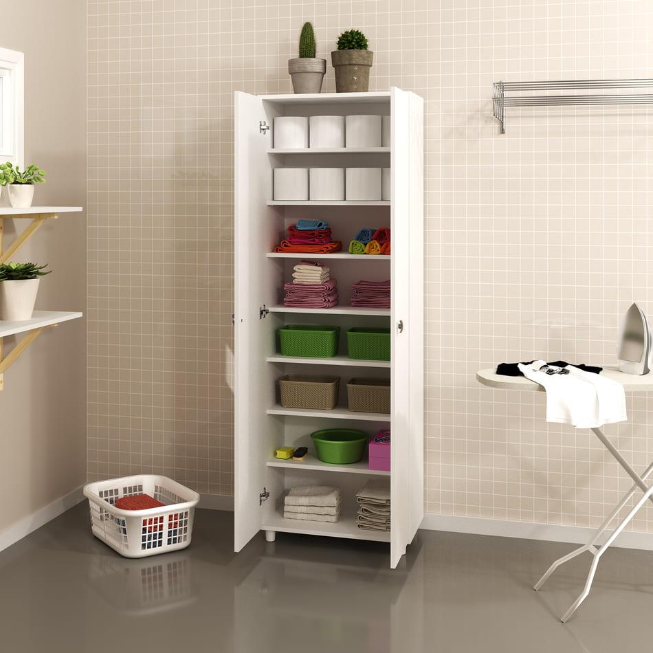 Armário Multiuso com 2 Portas Branco