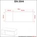 Balcão para Banheiro 80cm com 1 Porta e Nicho BN3644 Branco Tecnomobili