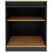 Balcão para Escritório 2 Portas com Chave Pequeno Amêndoa/Preto