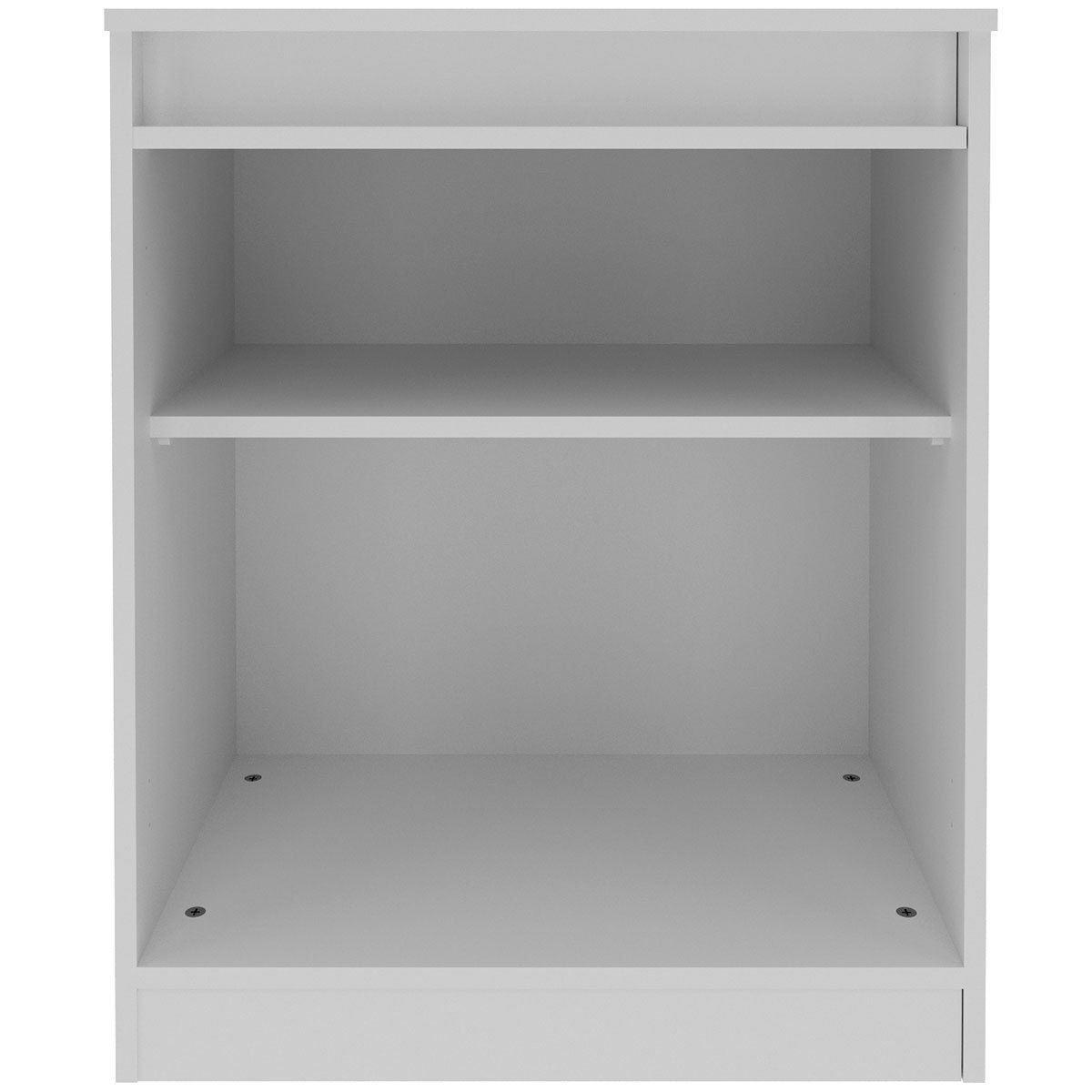 Balcão para Escritório 2 Portas com Chave Pequeno Branco