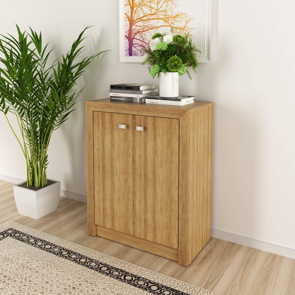Balcão para Escritório com 2 Portas e 1 Prateleira ME4103 Amêndoa Tecnomobili