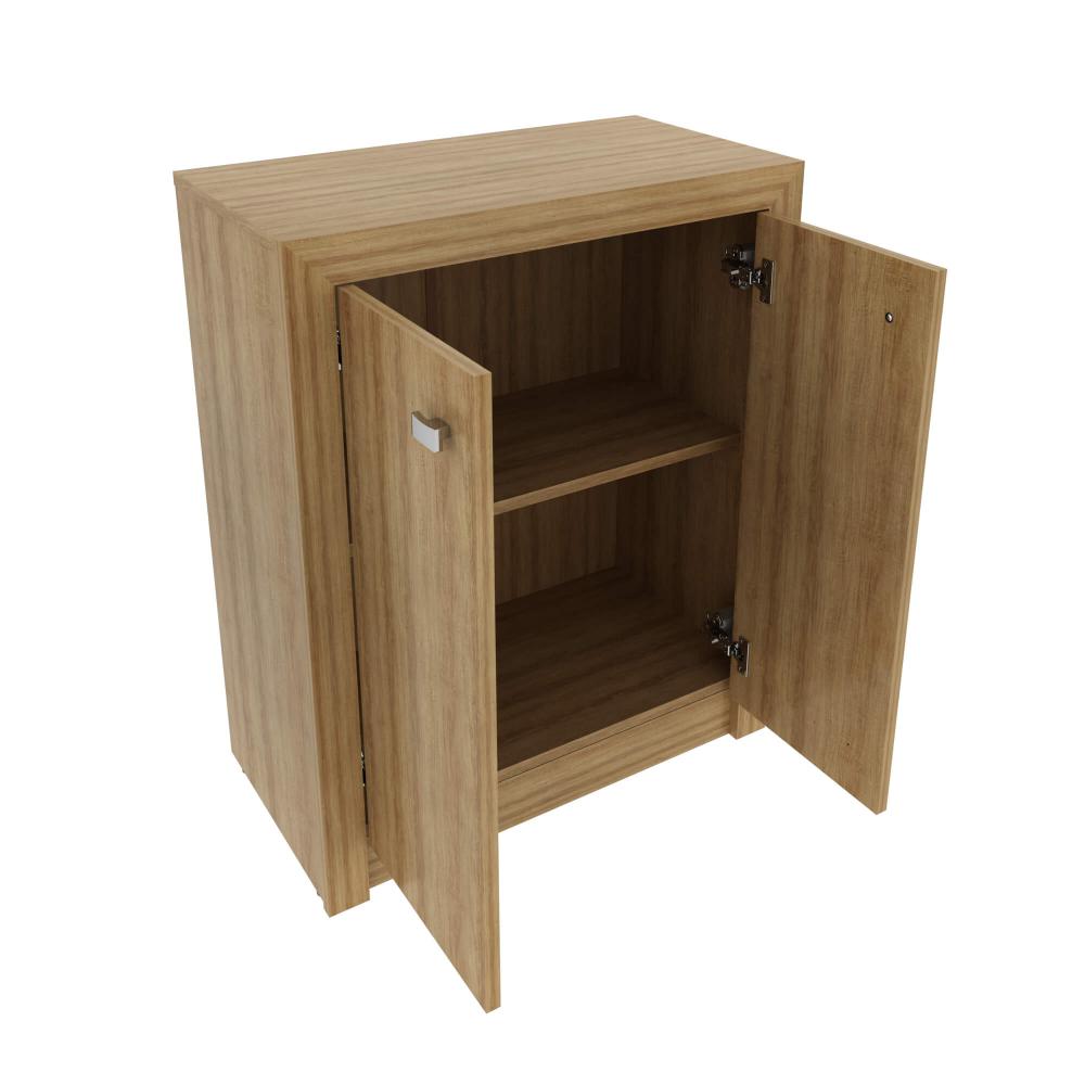 Balcão para Escritório com 2 Portas e 1 Prateleira ME4103 Amêndoa Tecnomobili