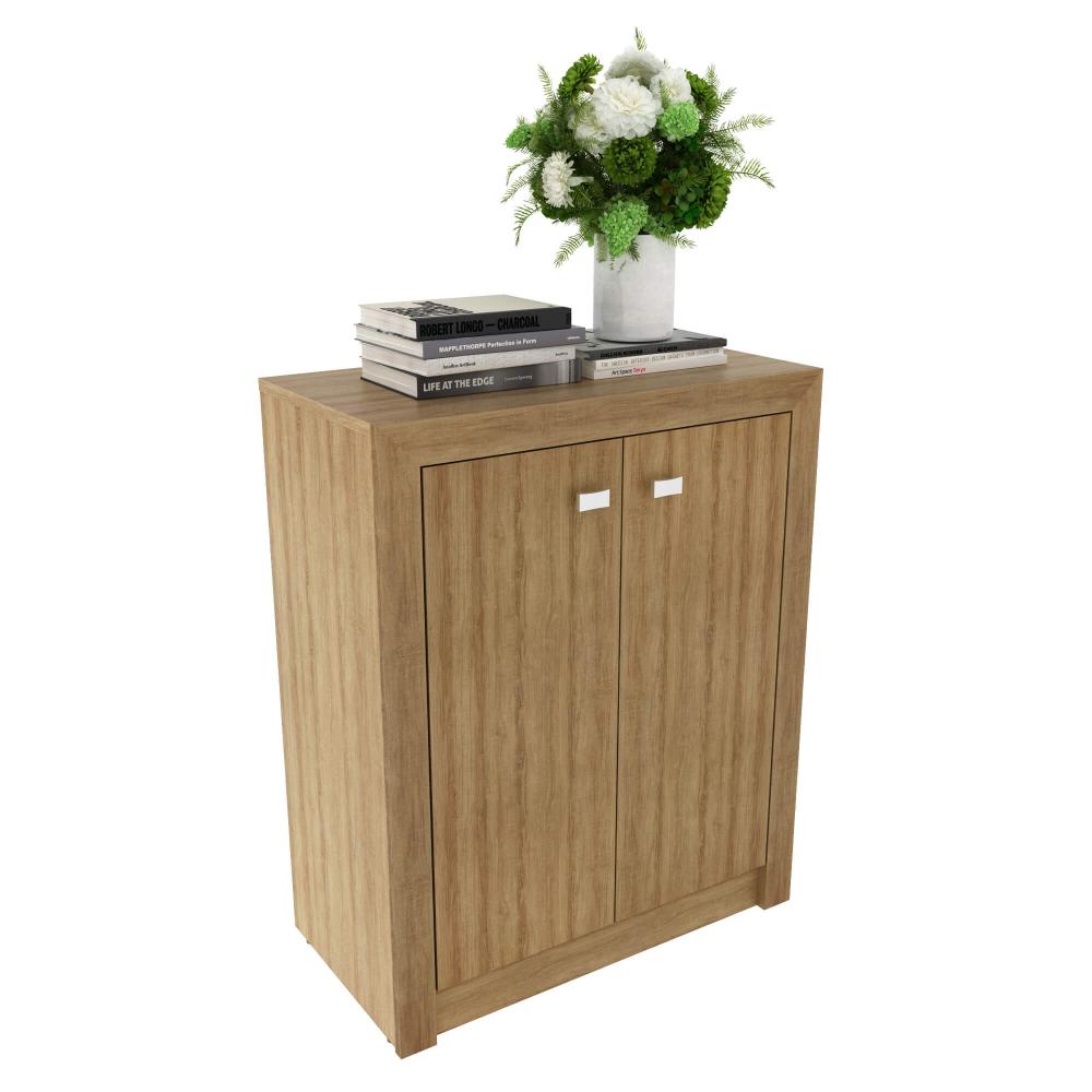 Balcão para Escritório com 2 Portas e 1 Prateleira ME4103 Amêndoa Tecnomobili