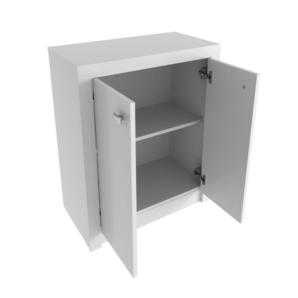Balcão para Escritório com 2 Portas e 1 Prateleira ME4103 Branco Tecnomobili