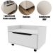 Balcão para Gabinete de Banheiro 1 Gaveta com Rodízio Branco