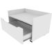 Balcão para Gabinete de Banheiro 1 Gaveta com Rodízio Branco
