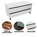 Balcão para Gabinete de Banheiro 2 Gavetas com Rodízios Branco