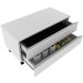 Balcão para Gabinete de Banheiro 2 Gavetas com Rodízios Branco