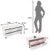 Balcão para Gabinete de Banheiro 2 Gavetas com Rodízios Mármore Branco