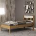 Cama de Solteiro 97,7x96x92cm MDP Tecnomobili  CM8006 Amêndoa Branco até 130kg