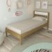 Cama de Solteiro 97,7x96x92cm MDP Tecnomobili  CM8006 Amêndoa Branco até 130kg