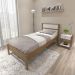 Cama de Solteiro Amêndoa Branco 97x196x92cm MDP Tecnomobili CM8004 até 130kg