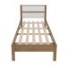 Cama de Solteiro Amêndoa Branco 97x196x92cm MDP Tecnomobili CM8004 até 130kg