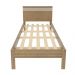 Cama de Solteiro CM8010 Para Colchão de 88cm Amêndoa/Branco Tecnomobili