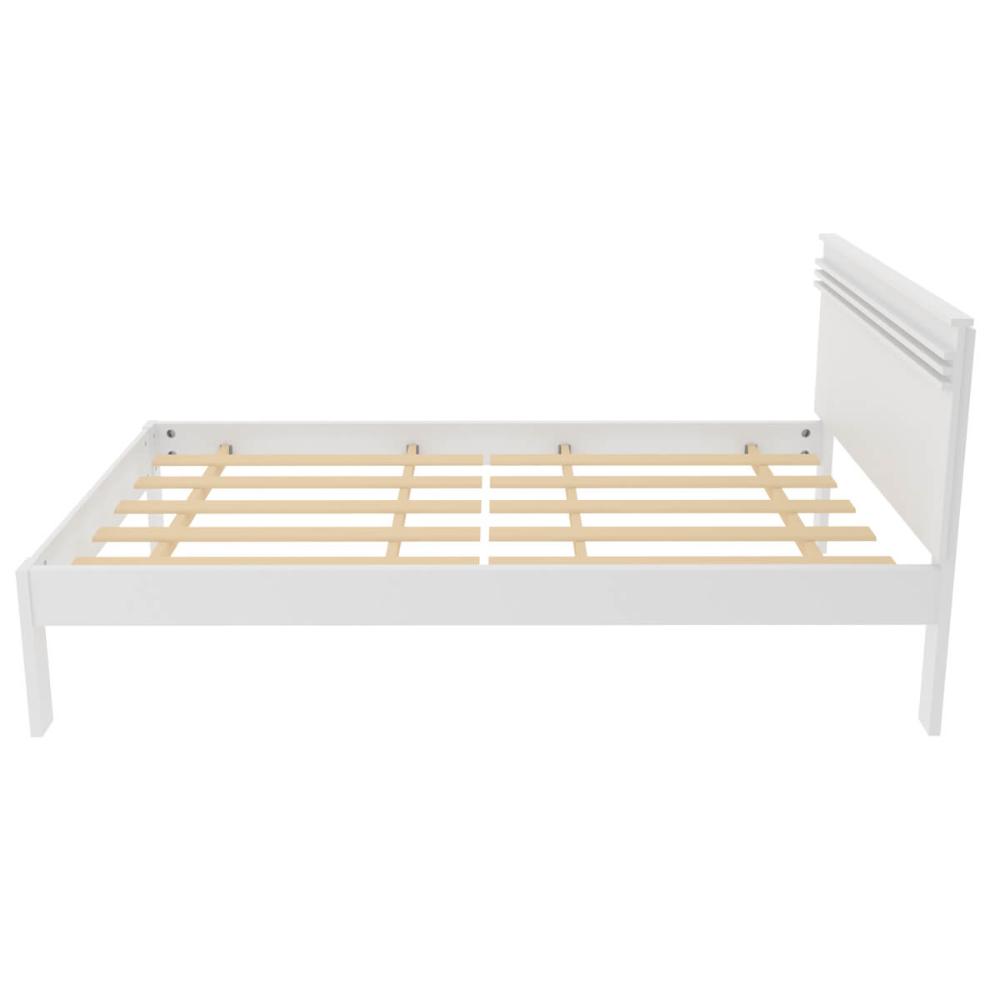 Cama de Solteiro CM8010 Para Colchão de 88cm Branca Tecnomobili