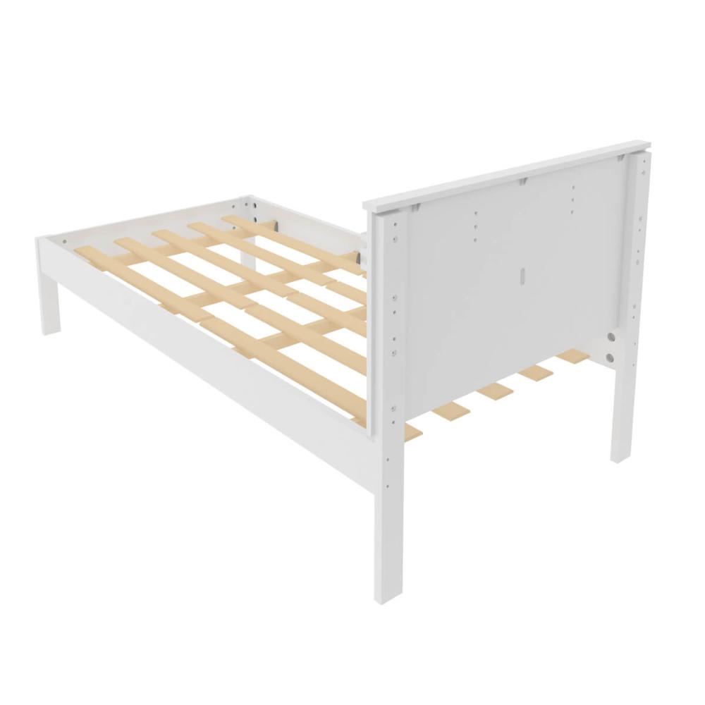 Cama de Solteiro CM8010 Para Colchão de 88cm Branca Tecnomobili