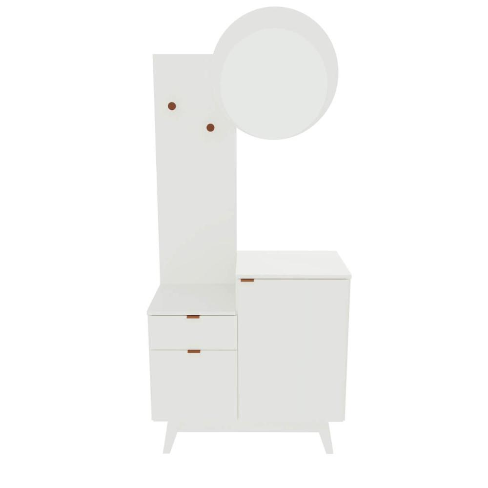 Conjunto Para Banheiro 80cm Com Espelho 2 Porta E 1 Gaveta