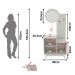 Conjunto Para Banheiro 80cm Com Espelho 2 Porta E 1 Gaveta