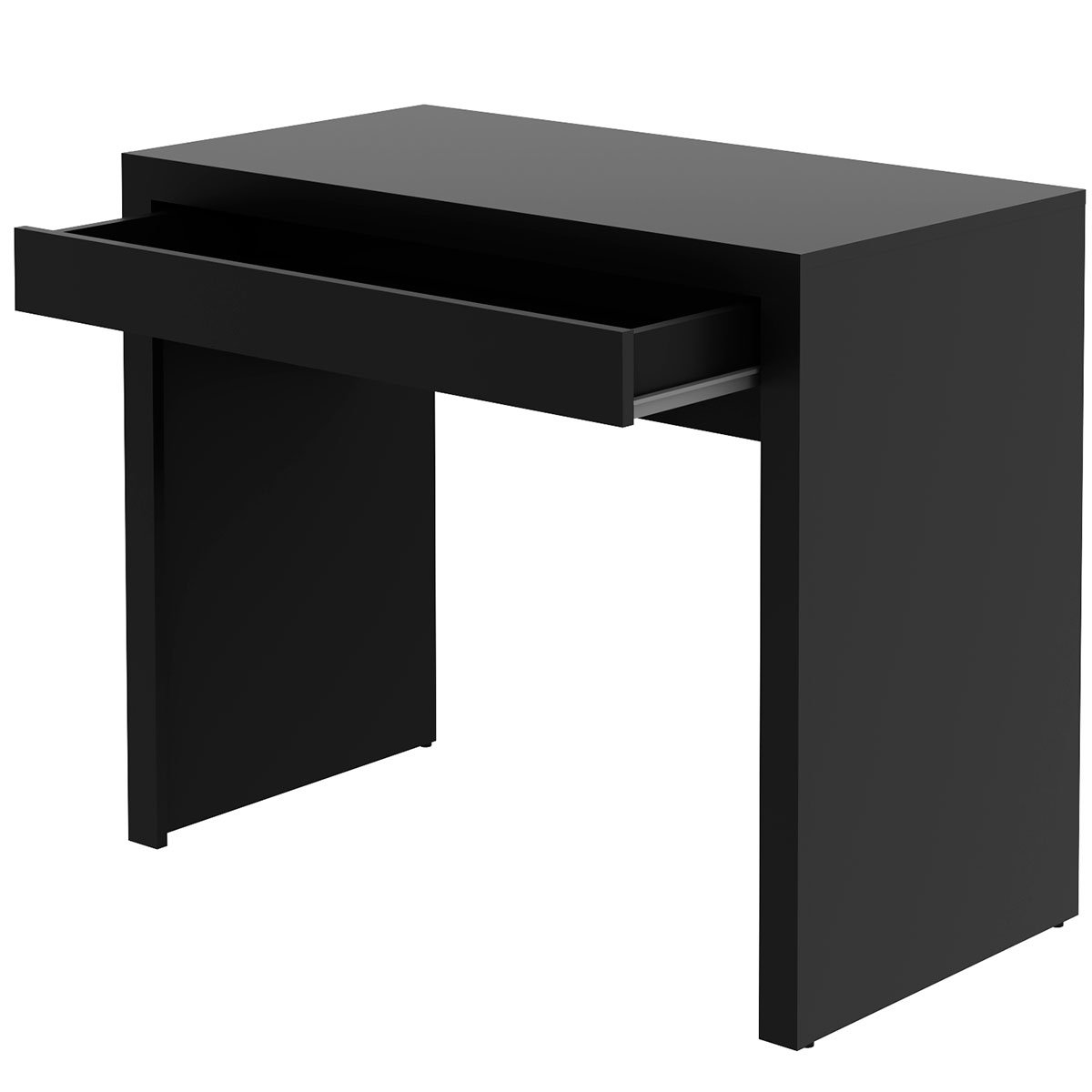 Escrivaninha Mesa de Escritório 90 cm 1 Gaveta Preto