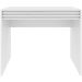 Escrivaninha Mesa de Escritório 90 cm 1 Gaveta Ripado Branco